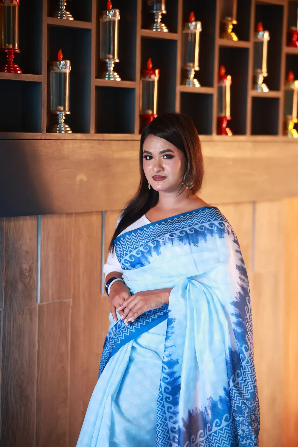 Chanderi Silk Sky Blue