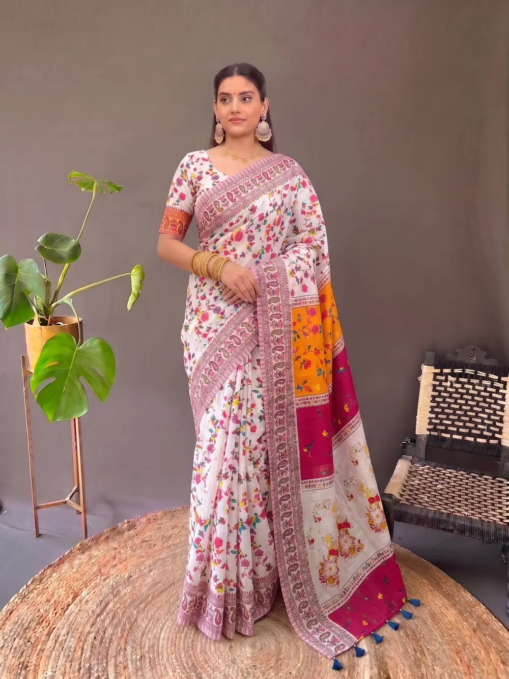 Traditional Chanderi  Silk Saree